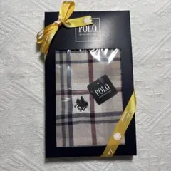 POLO タオルハンカチ チェック柄 ギフトボックス入りのサムネイル