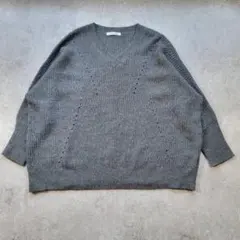【美品】Alphabet's alphabet ニット F グレー