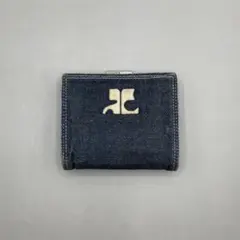 Courrèges Y2K Logo Denim Clasp Walletのサムネイル