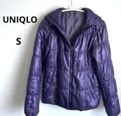 【UNIQLO】Sサイズ フード付き ダウンジャケット