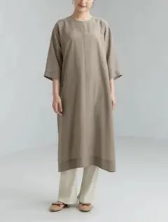 UNITED ARROWS バックスリットシアーワンピース
