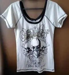 Skinny Lip スカルプリント Tシャツのサムネイル