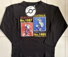 新品　120cm ポケモン　ミライドン　コライドン　長袖Tシャツ　黒