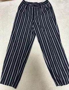 ストライプ ワイドパンツ