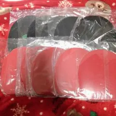 卓球ラバー 中古 赤5枚 黒5枚 計10枚 バラ売り不可 ②