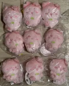 未開封　古本屋くりまんじゅうハチワレ　ぬいぱれっと　マスコットセット　さくらいろ