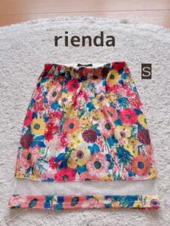 rienda 花柄ミニスカート Sサイズ タイトスカート 平成ギャル y2kのサムネイル