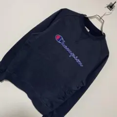 【Champion】ロゴ刺繍 Vガゼット ラグラン スウェットトレーナー