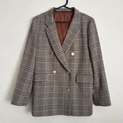 BLUE FRONCE テーラードジャケット チェック 40