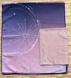 値下バラ売不可　LAVA SUKALA友達紹介　プリントヨギラグ　ピーチスキン