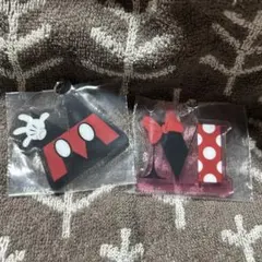 ディズニー ミッキー ミニー イニシャル アクリルキーホルダー