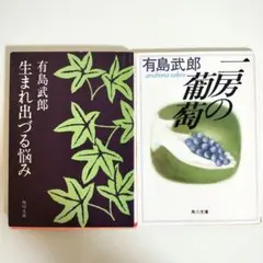 「生まれ出づる悩み」「一房の葡萄」有島武郎 ２冊セット