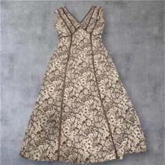 Lace Trimmed Floral Dress