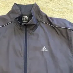 古着　アディダス　トラックジャケット　Ｌ　ネイビー　美品