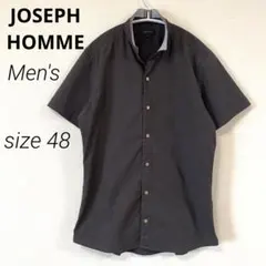 ☆SALE☆【ジョセフオム】半袖シャツ ダークブラウンのサムネイル