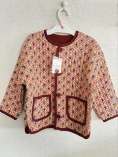 総柄キルトブルゾン こどもBEAMS