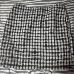 チェックスカート L