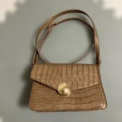 クロコダイル調　ショルダーバッグのサムネイル