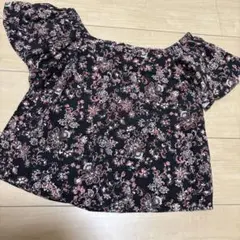 ペイズリー　スクエアネックトップス　オフショルトップスのサムネイル