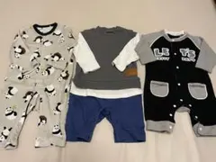 ロンパース　70 80 まとめ　男の子　バースデイ　西松屋