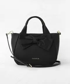 トッカ リボントートバッグ TOCCA ネイビー バイカラー 撥水 - メルカリ