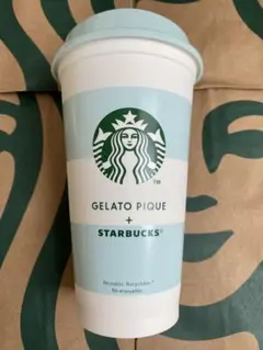 スターバックス　gelato pique ボーダーリユーザブルカップ　タンブラー