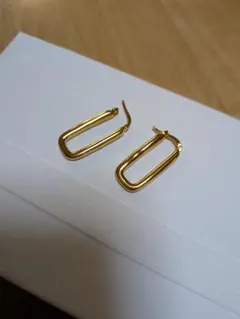 JIL SANDER チャンキーフープピアス ゴールドカラー ジルサンダー