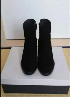 3 ALKA Vabeene スエード 高級 ブーツ ショート ヒール 24cm - メルカリ