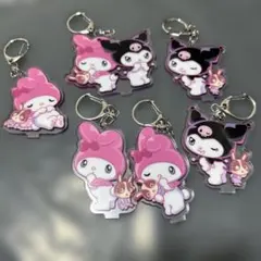 マイメロディ クロミ アクリルキーホルダー 6個セット