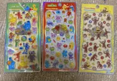 セサミストリート おさるのジョージ プチドロップステッカー 3点セット