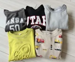 子供服トレーナー5着セット　サイズ90〜95 古着