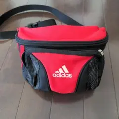 adidas ウエストポーチ 赤黒