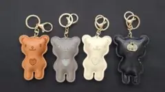 クマ型キーホルダー 4色セット