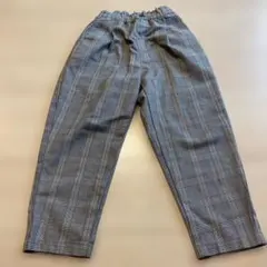 チェック柄ゴムウエストパンツ
