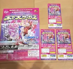 木下大サーカス 3枚セット 磐田公演 3月7日〜6月8日のサムネイル