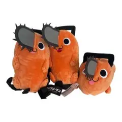 極上美品】チェンソーマン ポチタ ぬいぐるみ リュック オレンジ