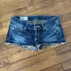 SLY ダークブルー デニムショートパンツ