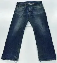 DENIME ドゥニーム 極色落ち 裾ダメージ 雰囲気抜群 W34 日本製のサムネイル