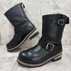 美品 ゲッタグリップ エンジニアブーツ 黒 UK5 24 スチールトゥ ミドル丈のサムネイル