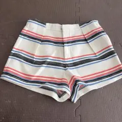 ストライプ プリーツ ショートパンツ　Stradivariusストラディバリウス