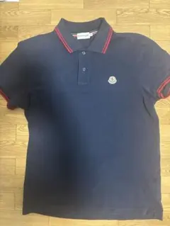 MONCLER ネイビー トリコカラーロゴポロシャツ 中古・古着通販】MONCLER (モンクレール) MAGLIA POLO MANICA CORTA