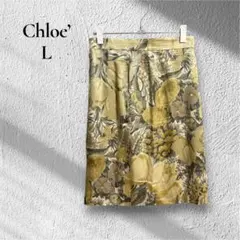【Chloe’】【L 40】シルク100サラサラ　上品　高級感　花柄　セレブのサムネイル