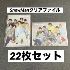 [新品未使用]Snow Manクリアファイル各種 22枚セット