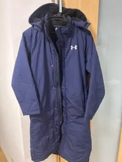 Under Armour フード付きロングコート ネイビー
