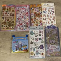 ボンボンドロップシール サンリオ キティ うるちゅる　なっとうちゃん プーさん