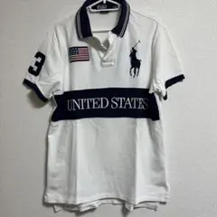 ポロラルフローレン　ポロシャツ ホワイト サイズL