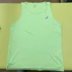 asics 蛍光イエロー タンクトップ XXL