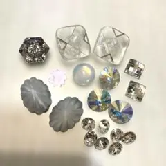 アクセサリーパーツセット(貴和クリスタル/スワロフスキー/ヴィンテージ)