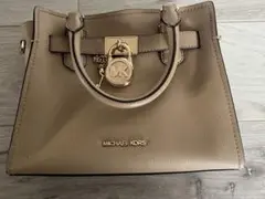 ベージュ ハンドバッグ 合成皮革