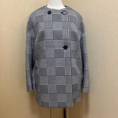極美品✨ジャーナルスタンダード マンテコ ノーカラーコート チェック